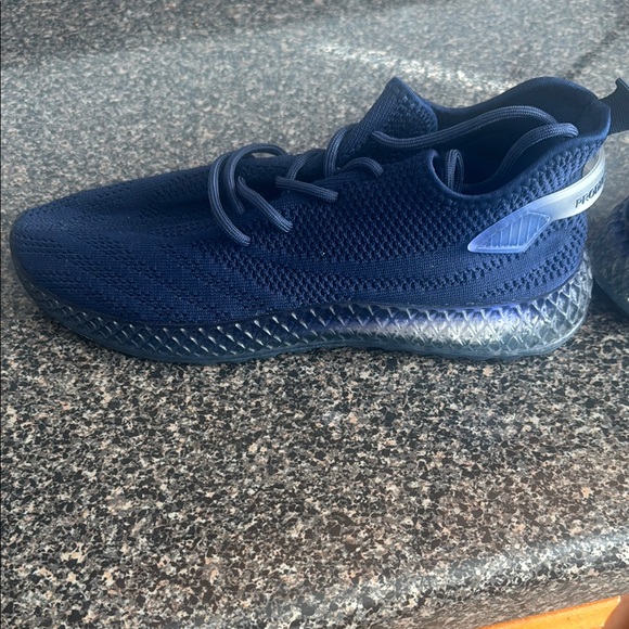 PONY Stylish Navy Blue Knit Sneakers - Picture 6 of 8